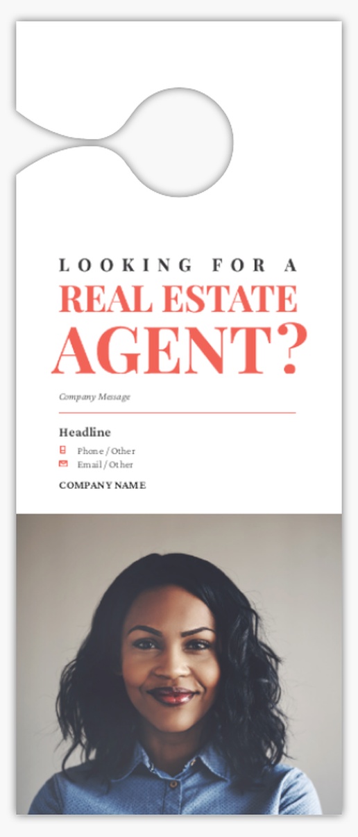 A looking for real estate agent white gray design for Modern & Simple