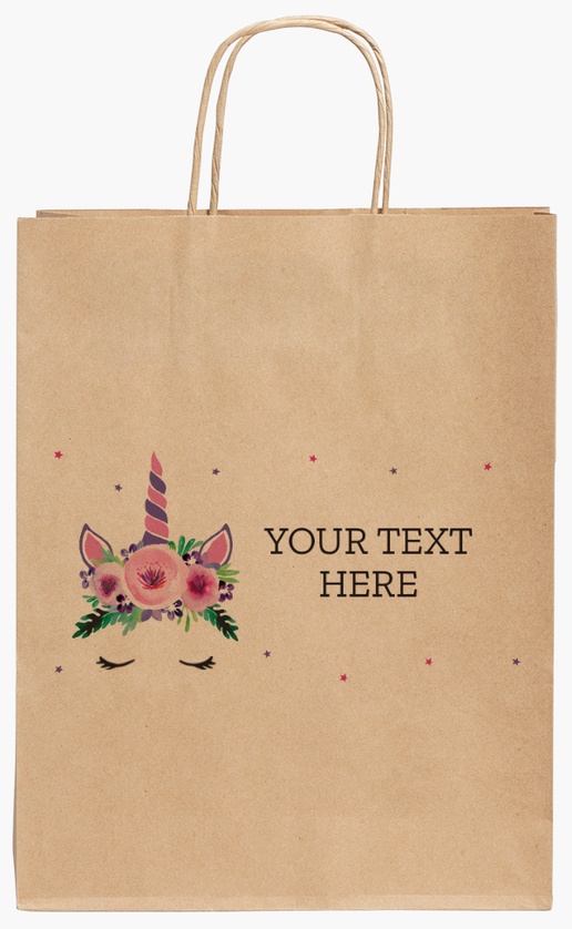 Design Preview for Design Gallery: Animals Standard Kraft Paper Bags, 24 x 11 x 31 cm