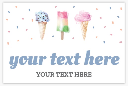 Design Preview for Ice Cream & Food Trucks Lawn Signs Templates, 18" x 27" Horizontal
