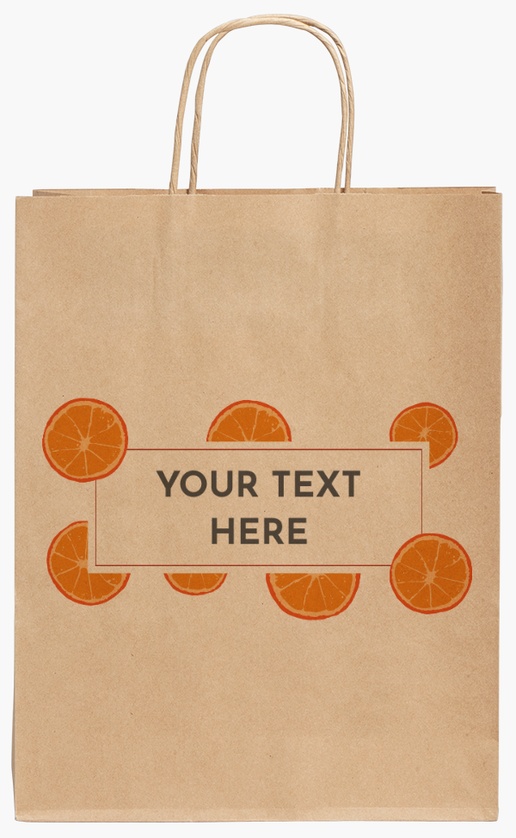 Design Preview for Design Gallery: Farmers Market Standard Kraft Paper Bags, 240 x 110 x 310 mm