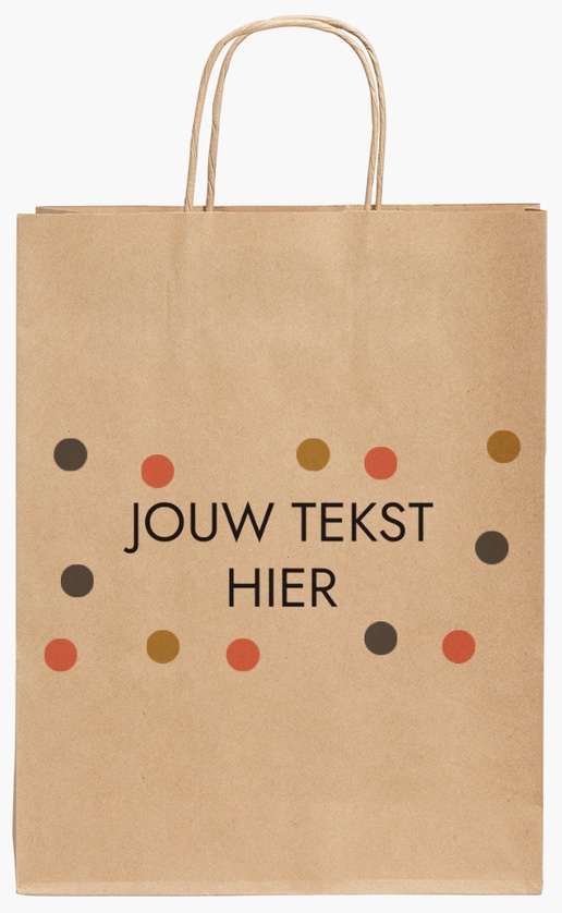 Voorvertoning ontwerp voor Ontwerpgalerij: Detailhandel en verkoop Kraftpapieren tassen, 24 x 11 x 31 cm