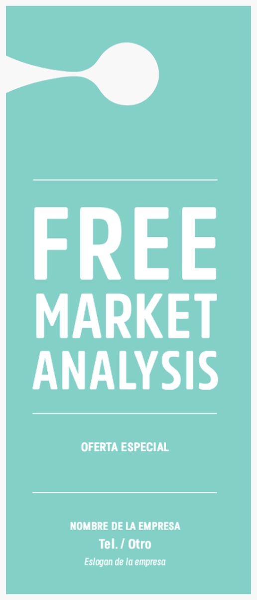 Un evaluación domiciliaria análisis de mercado libre diseño azul blanco para Moderno y sencillo