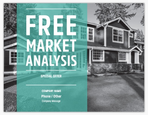 A free market analysis home evaluation green gray design for Modern & Simple