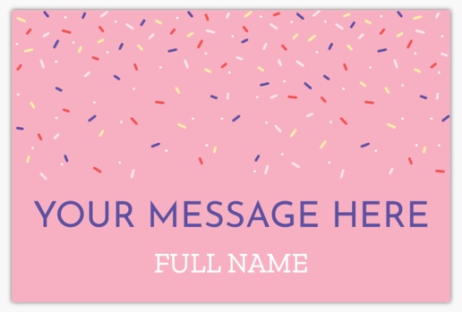 A sprinkle fødselsdag invitation pink design for Child Birthday