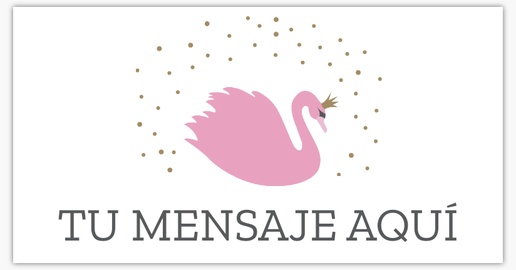 Un acuarela rosa princesa cisne diseño marrón rosa para Bebés