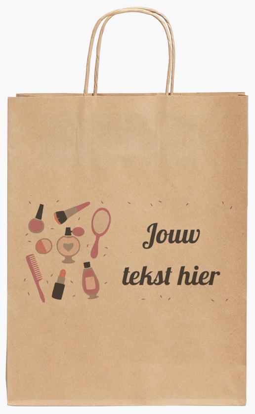 Voorvertoning ontwerp voor Ontwerpgalerij: Verjaardag - volwassene Kraftpapieren tassen, 24 x 11 x 31 cm