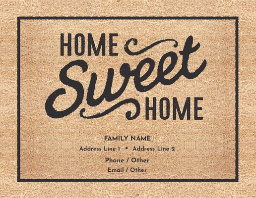 A moving announcement home sweet home cream design for Events