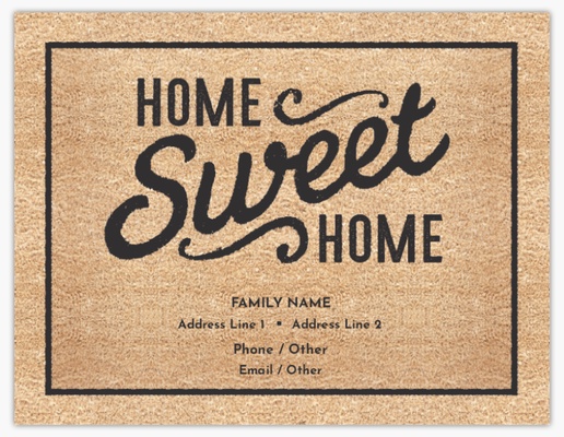 A moving announcement home sweet home cream design for Events