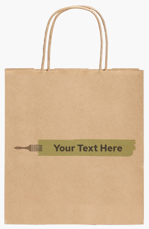 Design Preview for Design Gallery: Painting (Art) Standard Kraft Paper Bags, 19 x 8 x 21 cm