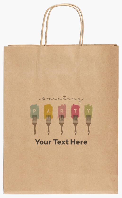 Design Preview for Design Gallery: Art galleries Standard Kraft Paper Bags, 24 x 11 x 31 cm