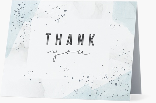 A watercolor thank you white design for Modern & Simple