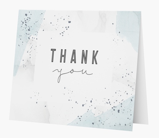 A watercolor thank you white gray design for Birthday