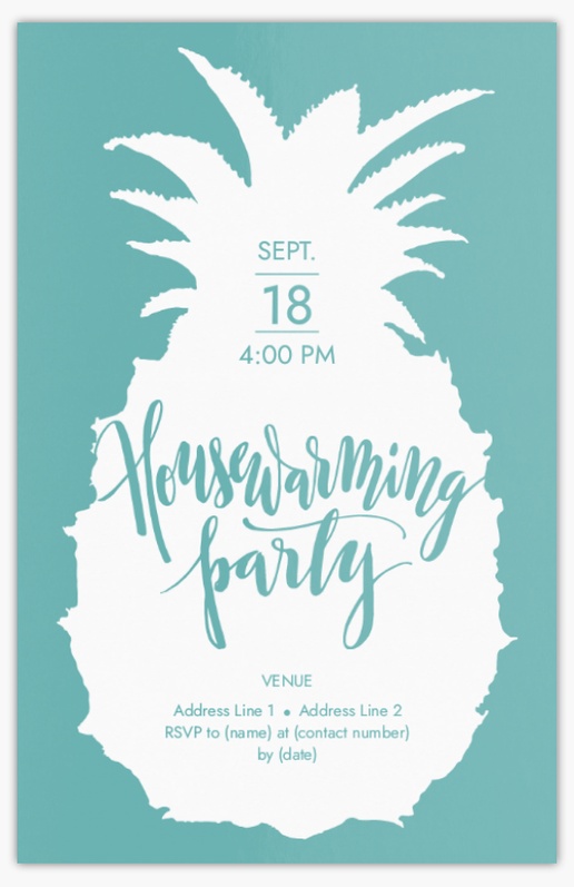 Design Preview for Design Gallery: Housewarming Party Invitations & Announcements, Flat 18.2 x 11.7 cm