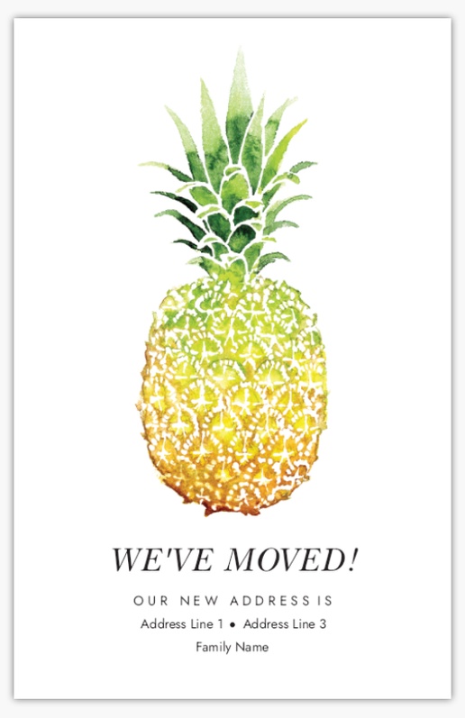 A pineapple welcome pineapple moving white cream design for Moving