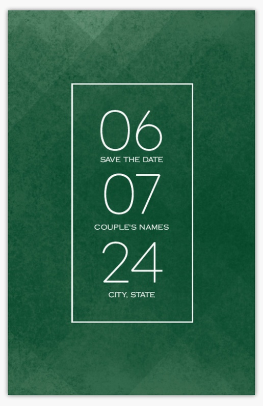Design Preview for Design Gallery: Minimal Save The Date Cards, Flat 11.7 x 18.2 cm