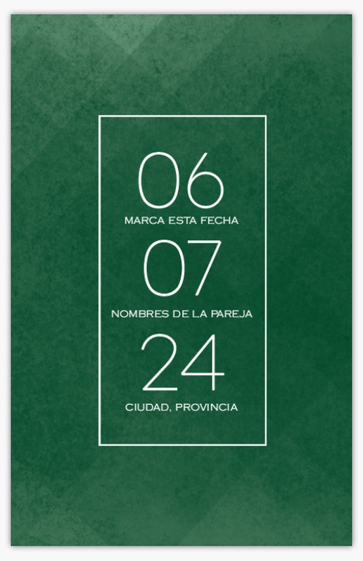 Vista previa del diseño de Galería de diseños de tarjetas save the date para minimalista, 18,2 x 11,7 cm