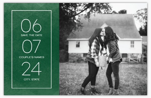 A photo save the date gray design with 1 uploads