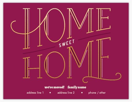 A home sweet home new house purple brown design for Elegant