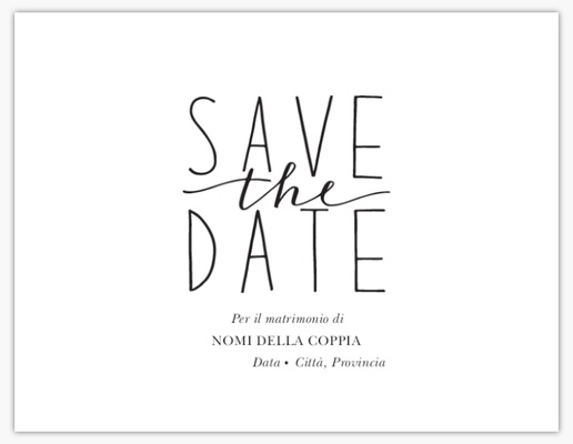 Anteprima design per Biglietti Save the date, 13,9 x 10,7 cm
