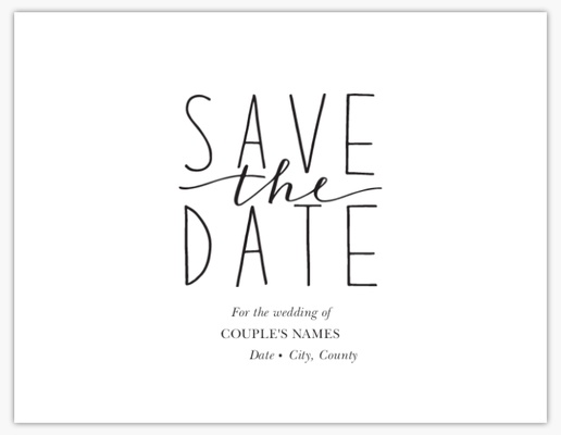 Design Preview for Design Gallery: Traditional & Classic Save The Date Cards, 13.9 x 10.7 cm