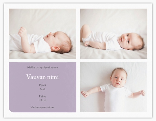 Mallin esikatselu Mallivalikoima: Perinteinen & Classic Vauvakortti, 13,9 x 10,7 cm