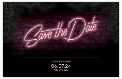 Design Preview for Design Gallery: Typographical Save The Date Cards, Flat 11.7 x 18.2 cm