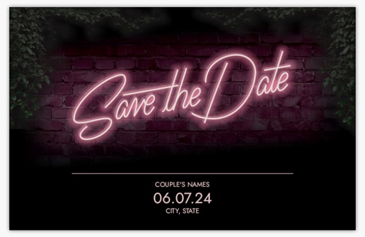 A cool typography black gray design for Save the Date