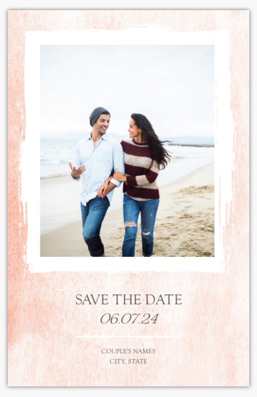 Design Preview for Patterns & Textures Save the Date Cards Templates, 4.6" x 7.2"
