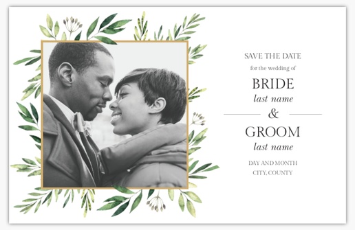 Design Preview for Design Gallery: Save the Date Cards, 18.2 x 11.7 cm