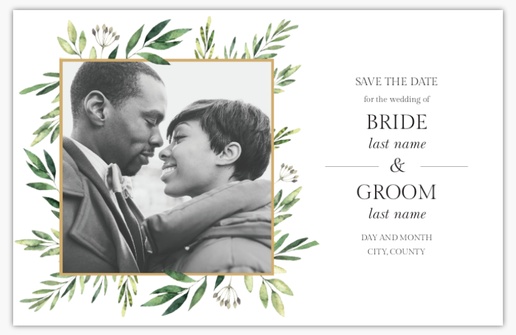 Design Preview for Design Gallery: Save the Date Cards, 4.6" x 7.2"