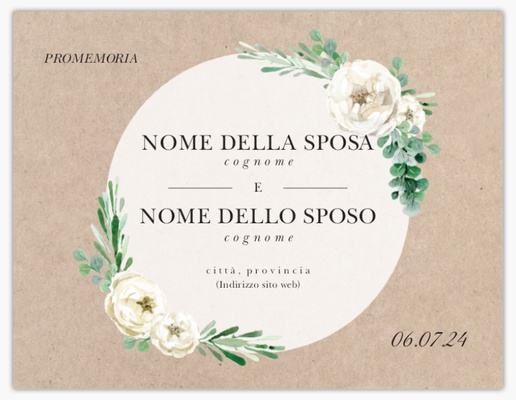 Anteprima design per Galleria di design: biglietti save the date per fascino rustico, 13,9 x 10,7 cm