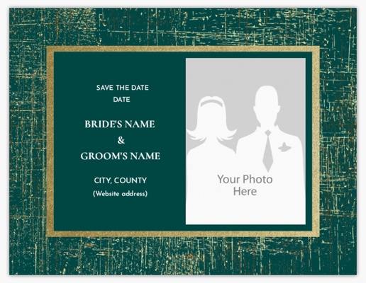 Design Preview for Templates for Elegant Save The Date Cards , Flat 10.7 x 13.9 cm