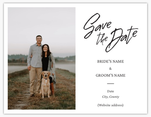 Design Preview for Design Gallery: Traditional & Classic Save The Date Cards, 13.9 x 10.7 cm