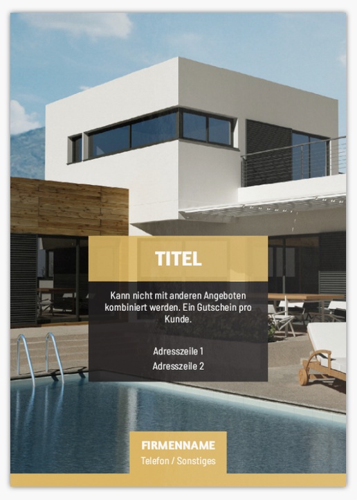 Designvorschau für Designgalerie: Postkarten Immobiliengutachten & Investitionen, A6 (105 x 148 mm)
