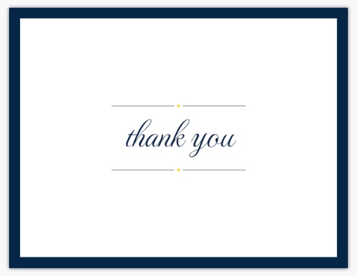 Design Preview for Design Gallery: Graduation Custom Thank You Cards, Flat 5.5" x 4"