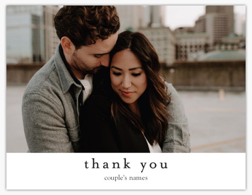 Design Preview for Design Gallery: Wedding Custom Thank You Cards, Flat 5.5" x 4"