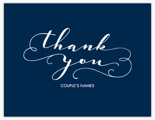 Design Preview for Design Gallery: Elegant Custom Thank You Cards, Flat 5.5" x 4"