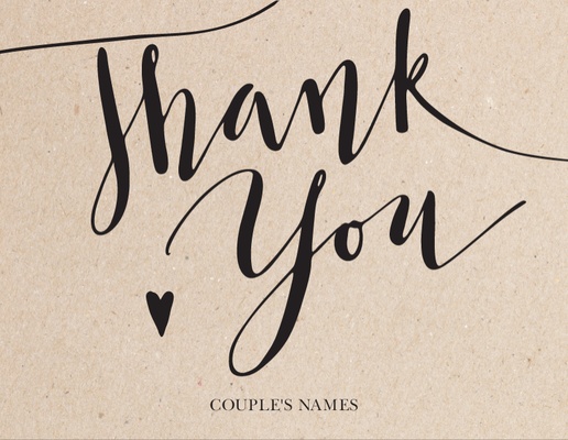 Design Preview for Thank You Cards, Flat 5.5" x 4"