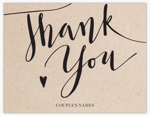 Design Preview for Elegant Custom Thank You Cards Templates, Flat 5.5" x 4"