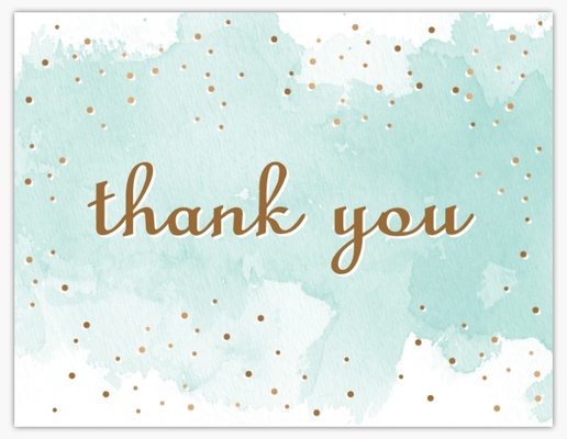 Design Preview for Birthday Custom Thank You Cards Templates, Flat 5.5" x 4"