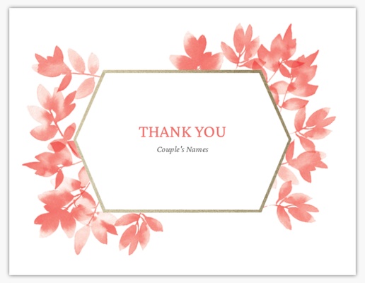 A flower thank you white pink design for Summer