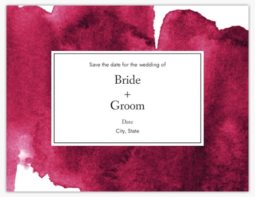 A bold watercolor burgundy red white design for Season