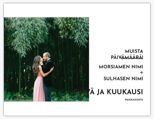 Mallin esikatselu Mallivalikoima: Moderni Muista päivämäärä -kortit, 13,9 x 10,7 cm