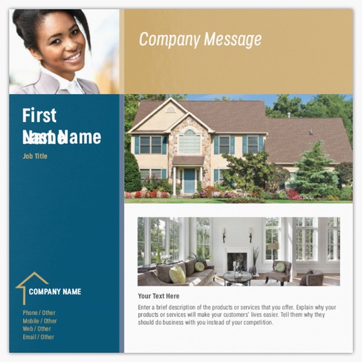 Design Preview for Design Gallery: real estate Postcards, 148 x 148 mm