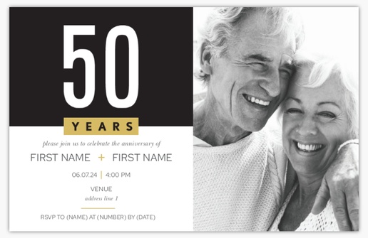 A 50th anniversary modern gray design for Occasion with 1 uploads