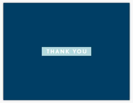 A modern thank you blue white design for Business