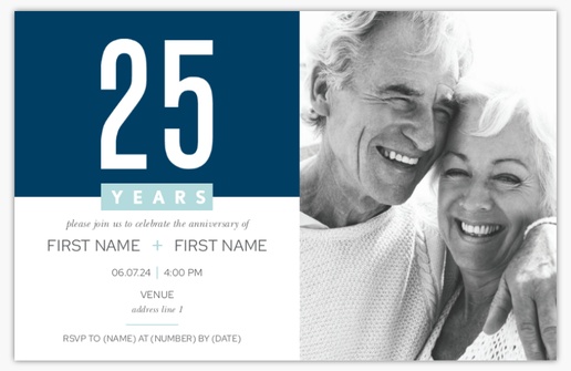 A 1 picture business anniversary gray blue design for Events with 1 uploads