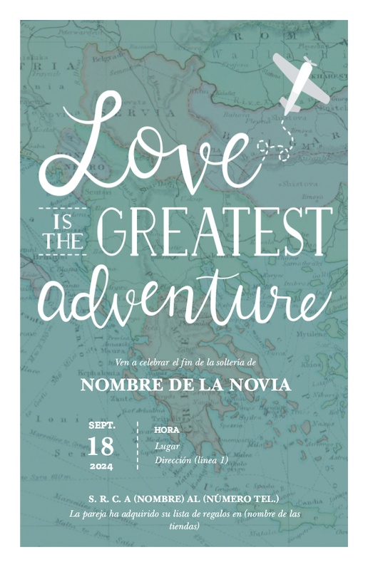 Un el amor es la mayor aventura aventura diseño gris para Ocasión