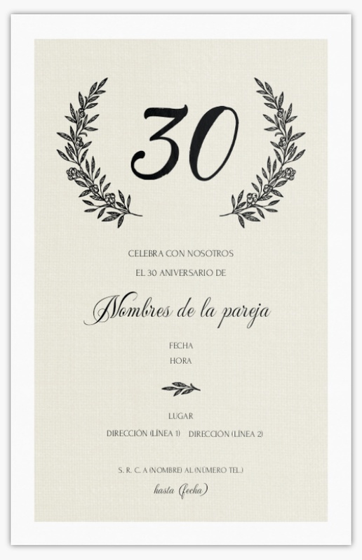 Vista previa del diseño de Galería de diseños de tarjetas e invitaciones para eventos de boda, Plano 18,2 x 11,7 cm