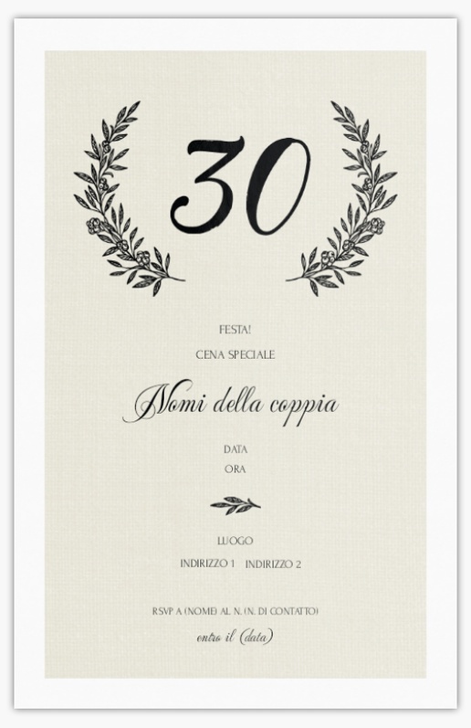 Anteprima design per Galleria di design: Inviti e biglietti per Matrimonio, Piatto 18.2 x 11.7 cm